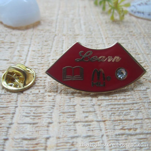 Popular Fanshaped Lapel Pin Metal Custom Made Badge
